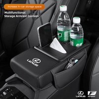 Car Armrest Box Height Pad With Cup Holder Storage Pocket Valve Cap For Lexus F SPORT ES RX NX LS IS UX LM LX GX LC IS250 IS300