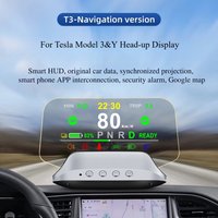 Lebenslange Kostenlose APP-Verbindung Echtzeit-Null-Geisterbild-Navigation GPS HUD für Tesla Model 3&Y Original-Daten Windschutzscheiben-Projektor