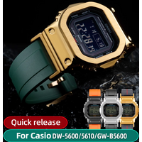 Quick release Rubber Watchband For G-SHOCK Casio DW-5600 GW-B5600 GW-M5610 Silicone Watch Band DW5600 Case Strap men's Bracelet