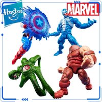 Genuine Hasbro Marvel Legends Series GamerVerse Captain America Vs Venom Action Figure Toys for Boys Girls Gift Model