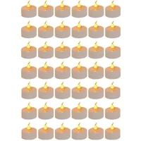 AliExpress NONE Flameless TeaLights Candles with Cycle Automatically Timer 6 Hours On 18 Hours Off in 24 Hours LED Tea Lights Flickering Candles