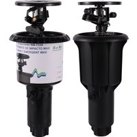 1/2" 3/4" Pulse Pop-Up Impact Sprinkler Head Adjustable Rocker Rotary Buried Sprinkler Flat Farmland Automatic Irrigation