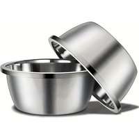 KEMORELA Large Stainless Steel Dog Bowls Metal Premium Bowl for Pets Sturdy and Durable Thick Smooth Metal Food and Water Dishes