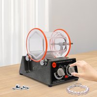 60W Electric Polisher Rotary Polishing Machine Rotary Tumbler Jewelry Polishing Finisher+Bead for Gold, Silver, Copper Jewelry image 4