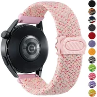 Strap For Samsung Galaxy Watch 6 Classic/Pro/40 44mm Nylon Braided Solo Loop Correa Bracelet for Huawei GT 2e 3 4 Band 20mm 22mm