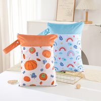 BIAI 25*35CM Double Pocket Organizer Bag Waterproof Outdoor Travel Bag Portable Baby Diaper Storage Bag Traveling Mommy Bag Gift
