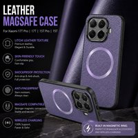 For Xiaomi 17T 15T Pro Case Stylish Fabric Texture Magnetic Skin-Friendly Leather Cover for MI 17t Pro Shockproof Funda