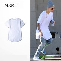 2026 MRMT High Street Arc Hem Mens T Shirt High Quality Cotton Men T-Shirt Lengthened Over Size Man Tops Tees For Male Tshirt