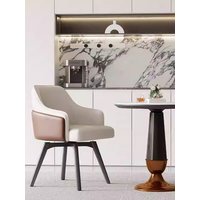 Luxury Swivel Office Chair with Armrests Modern Ergonomic Reception Bar Stool for Hotel Conference Living Room