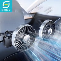 Eary For Tesla Fan Car Seat Backseat Fan Dual Hose 360Rotate 3 Speeds Cooler Fan for Kids 2 Hooks Model 3 Y Highland Accessories