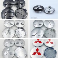 4pcs 58/60/81mm for Mitsubishi Lancer ASX Outlander EVO Montero Mirage L200 Eclipse Cordia Car Wheel Center Hub Caps C