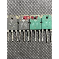 100% Original disassembly 1pair 2SK405 2SJ115(1pcs K405 + 1pcs J115) TO-3P