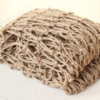 Plant Support Net Mesh Truck Cargo Net Multipurpose Sturdy Growing Protective Mesh Retro 3mm Jute for Cucumber Tomato Accessorie