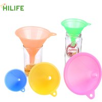 Wine Beer Oil Sauce Liquid 5pcs/set Food-grade Material Bar Wine Flask Funnels for Filling Hip Flask Narrow-Mouth Bottles