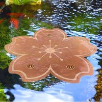 Copper Bird Bath Disc Copper Purification Cleaner with Triple-Point Support All-Season Birdbath Feeder Cleaner for Nature