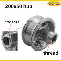 200x50 Wheel Hub Aluminium Alloy rims 6200 bearing use 8" tire Electric Scooter tyre fit E-Scooter Pocket Bike E100 E150 E-200