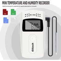 RC-4HC Temperature Data Logger USB Data Logger Temp Humidity Tester 16000 Points Mini Humidity Data Recorder Storage Cold-chain