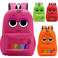 New Sprunki SchoolBag Primary Bags Boy Girl Large-capacity Knapsack High-quality Laptop Bag Travel Backpack Cute Birthday Gift
