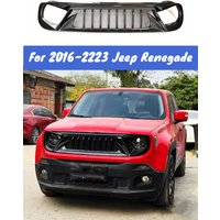 For 2016-2023 Jeep Renegade Car Front Radiator Racing Grille Air Intake Styling Black Carbon Body Kit Exterior Tuning Accessorie