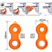 Faucet Bubbler Wrench Water Outlet Aerator Universal Wrench Faucet Nozzle Filter Repair Tool Replacement Disassembly Tool Spanne