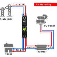Tuya WiFi Smart Circuit Breaker 1P+N 63A MCB Timer Photovoltaic Bidirectional Metering Energy Meter Automatic Reclosing Power