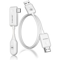 Wireless Transmitter Receiver Extender Kit 164FT/30M Wireless Display Dongle for TV Camera Streaming Projector