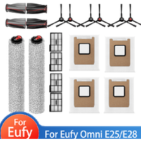 Compatible For ( Eufy Omni E25 / E28 ) Vacuum Parts Filter Main Roller Side Brush Roller Mop Cloth Dust Bag Replacemet Parts