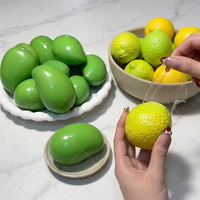 Squishy Crispy Handmade Mango Lemon Stress Relief Ball Color-Changing Squeeze Slow Rebound Fidget Ball ASMR Sensory Party Gifts