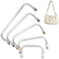 Metal Aluminum Tube Frame Bag Handle Accessories Clutch Bag Parts Bag Frame For Wallet Doctor Purse Frame Aluminum Pipe Clamp