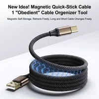 Magnetic 240W Fast Charger Cable USB C To C for iPhone 17/16 60W USB A To C Data Charging Wire for Laptop Samsung Mobile Phone