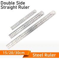 Precision Double Sided Straight Ruler Stainless Steel Ruler Stationery Drafting Supplies Precision Double Sided Measuring School