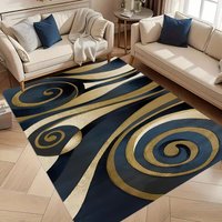 Modern Art Carpet Mat Rug Home Decoration Living Room Bedroom Floor Decor Abstract Spiral Style Non Slip Rugs Bedroom Decor