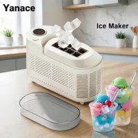 Yanace Portable Ice Maker Countertop Electric Ice Cube Maker for Home Kitchen Bar Party Fast Cooling Clean Perfect for Drinks