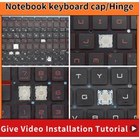 Replacement Key Cap&Hinge For MSI GP75 GL75 MS-17E4 LCD MS-17E3 MS-17E7-16J2 GE62 GS60 GS70 CX62 GT72 GE72 Keyboard Keys Keycaps