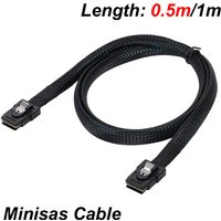 1m/50cm Mini SAS SFF 8087 to 8087 Male to Male Transfer Server Hard Disk Data Cable Converter Adapter Cord SATA SCSI 12G
