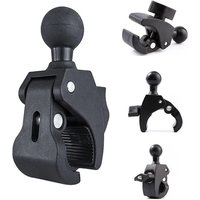 AliExpress NONE Motorcycle Bicycle Handlebar Rail Mount Clamp with 1 inch Balhead Base for Gopro Action Camera for Mount Handlebar Clamp Clip