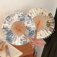 1/2/6PCS Vintage Bamboo Folding Fan Cheongsam Hanfu Dance Portable - Mother's Day Gift Mom / Wedding Favors Guests
