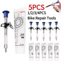 Bicycle Aluminum Grease Gun Aluminum Alloy MTB Bike Ball Bearing Hub Grease Syringe Bicycle Oil Lubricant Cycling Repair Tool