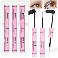 3pcs Lash Bond and Seal 10ml Individual Lashes Glue and Seal Super Strong Hold Lash Extension Makeup Tool Set