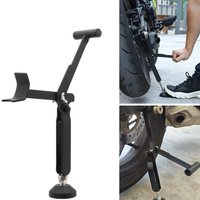 Motorcycle Stand Lift Portable Rear Wheel Frame Foldable Motorcycle Floor Jack for Motorbike Bicycle Dirt Bike Parking Repair