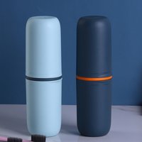 Travel Lidded Toothbrush Holder Reusable Space Saving Storage Holder for Outdoor Travelling Business Trip