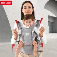 Baby Four Seasons Style Carrier Multifunktionaler Kinder-Taillenhocker, atmungsaktiver Taillenhocker mit Hüftsitz vorne, tragbar, 0–2 Jahre