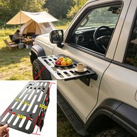 Magnetic Car Side Foldable Table, 2.5kg Load Capacity, Outdoor Camping Picnic Folding Desk for SUV 4x4 Vehicle, Steel Frame Only image 3