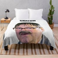Friday Night Dinner Shalom Throw Blanket Soft Fluffy Shaggy Warm Bed Blanket for Sofa Couch Living Room Fashionable Home Decor