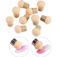 Round Sharp Head Sponge Heads Replacement Nail Art Gel Polish Color Gradient Brush Glitter Powder Dotting Manicure Tools