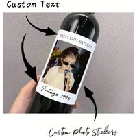 Personalized 30th 40th 60th Birthday Wine Label Vintage 1995 Gift For Her Custom Birthday Wine Label