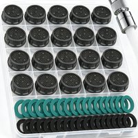 Faucet Filter Cartridges Aerator Flow Restrictor Replacement Parts Insert Sink Aerator Basin Tap Filter Faucet Accessories