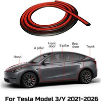 For Tesla Model 3 Y 2021-2026 Juniper Highland Car Door Seal Strips Rubber Hood Trunk Sunroof Sealing Kit Soundproof Accessories