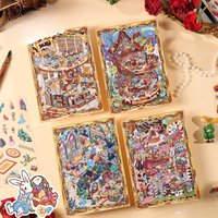 3 Sheets 3D Diorama Sticker Set, Frame Fairy Tale Scene, Magical DIY Paper Art, Creative Craft for Kids & Adults