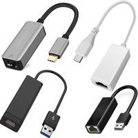 USB C Ethernet Adapter 1000/100Mbps USB-C Network Adapter Gigabit 100M Fast Ethernet Adapter for Apple Mac OS, Windows 11/10